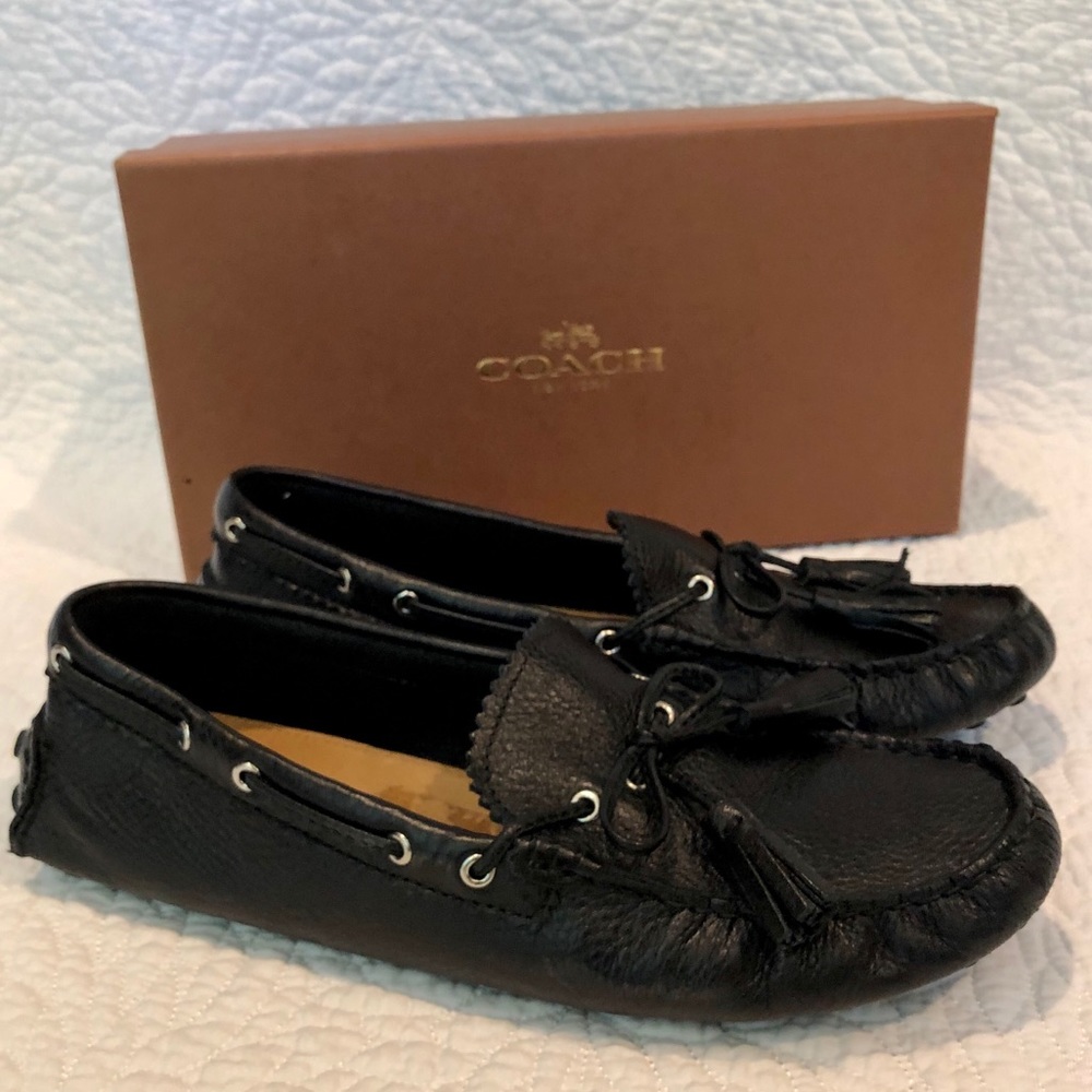 COACH Nadia grain leather driver